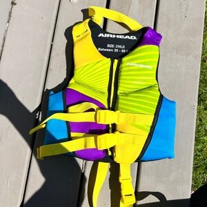 Airhead Child Life Jacket Gnar Neolite Kwik-Dry Life Jacket Vest 30-50 lbs